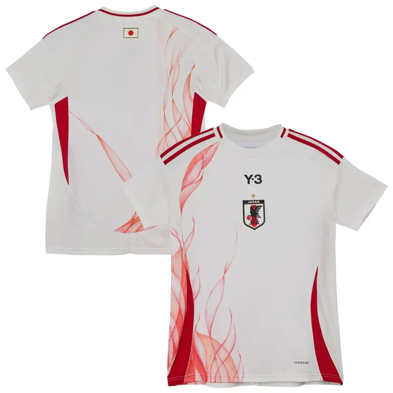 England Footbalkits Japan National Team adidas x Y-3 2024 Away Replica Jersey – White – Official World Cup Football Kits