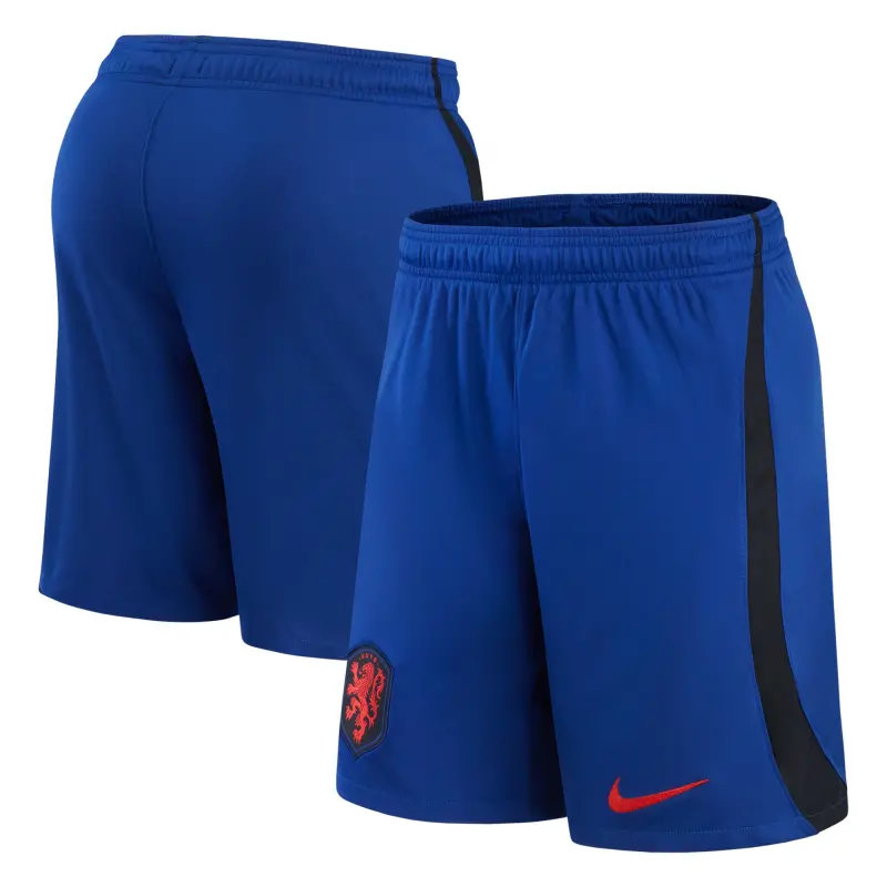 England Footbalkits Netherlands National Team Nike Away Performance Stadium Shorts – Royal – Official World Cup Football Kits