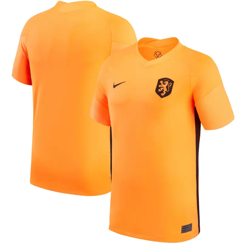 England Footbalkits Netherlands Women’s National Team Nike 2022/23 Home Replica Blank Jersey – Orange – Official World Cup Football Kits