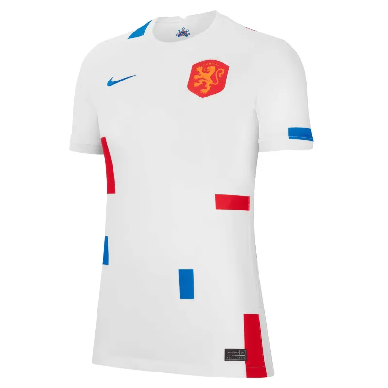 England Footbalkits Netherlands Women’s National Team Nike Women’s 2022/23 Away Replica Blank Jersey – White – Official World Cup Football Kits