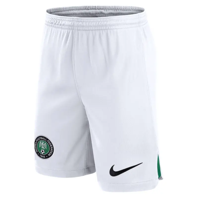 England Footbalkits Nigeria National Team Nike Away Performance Stadium Shorts – White – Official World Cup Football Kits