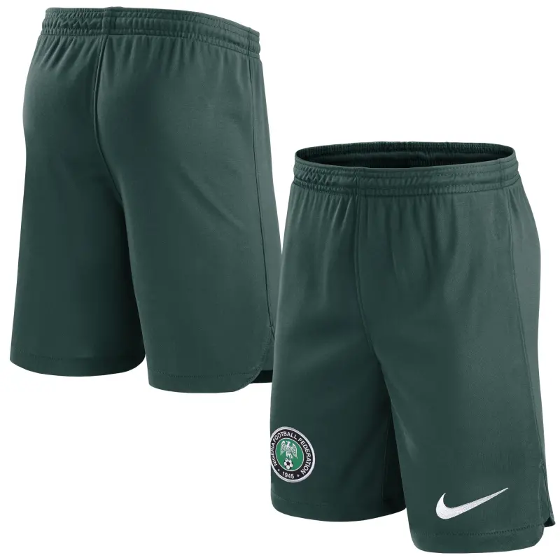 England Footbalkits Nigeria National Team Nike Home Performance Stadium Shorts – Green – Official World Cup Football Kits