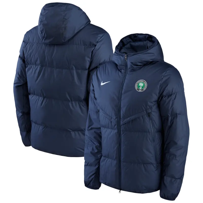 England Footbalkits Nigeria National Team Nike Strike Hoodie Full-Zip Jacket – Navy – Official World Cup Football Kits