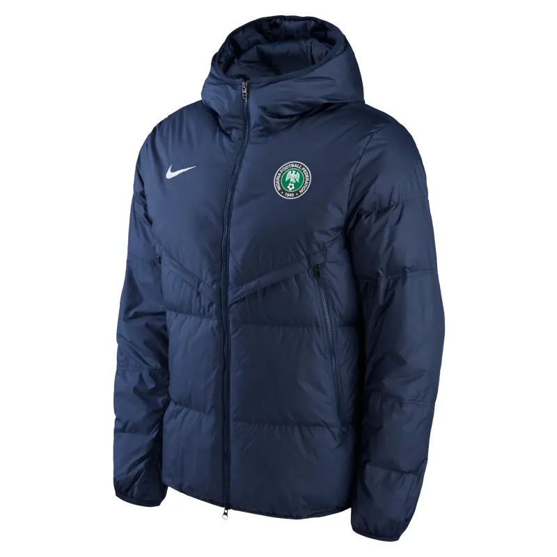 England Footbalkits Nigeria National Team Nike Strike Hoodie Full-Zip Jacket – Navy – Official World Cup Football Kits
