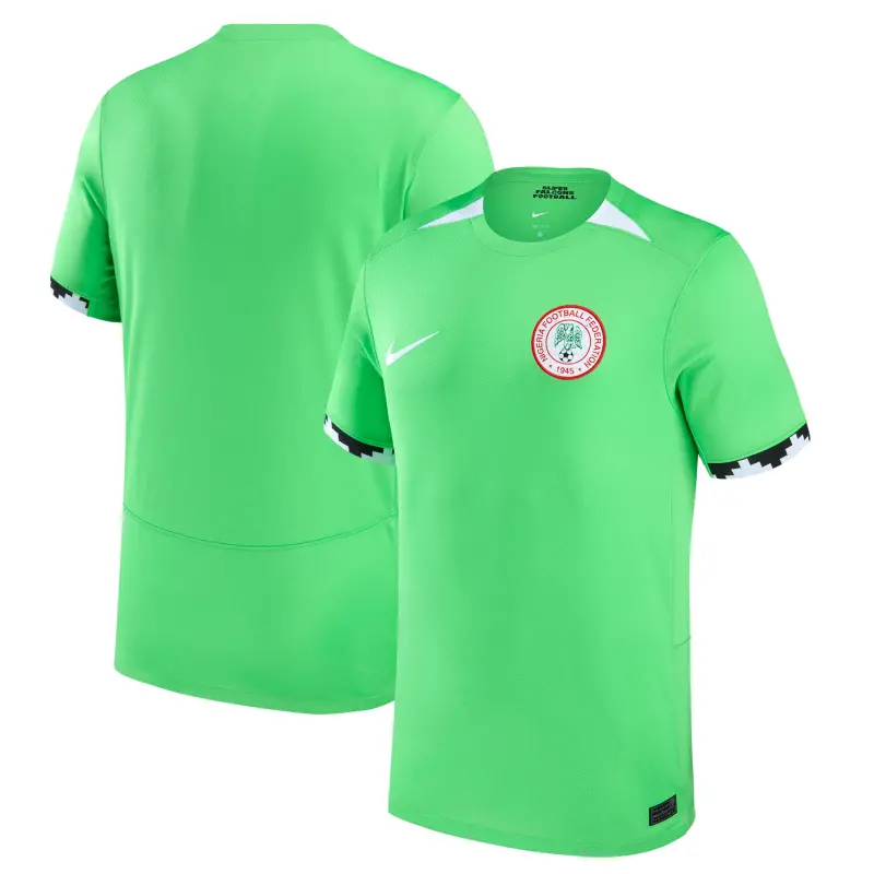 England Footbalkits Nigeria Women’s National Team Nike 2023 Home Stadium Replica Jersey – Green – Official World Cup Football Kits