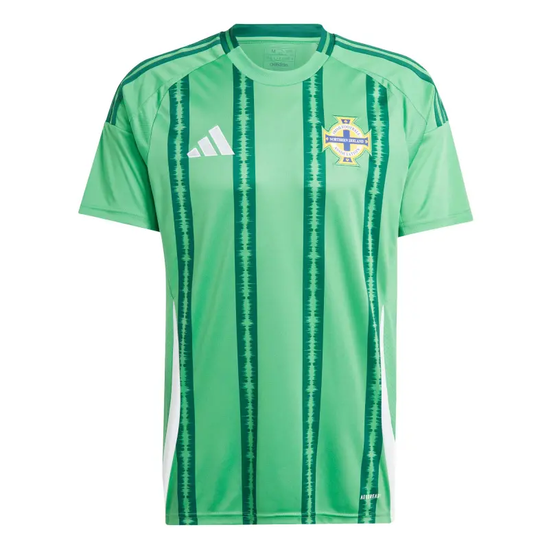 England Footbalkits Northern Ireland National Team adidas 2024 Home Replica Jersey – Green – Official World Cup Football Kits