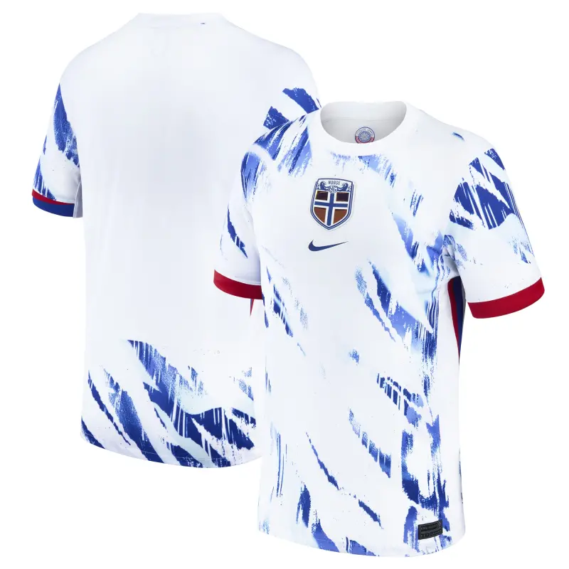 England Footbalkits Norway National Team Nike 2024 Away Replica Blank Jersey – White – Official World Cup Football Kits