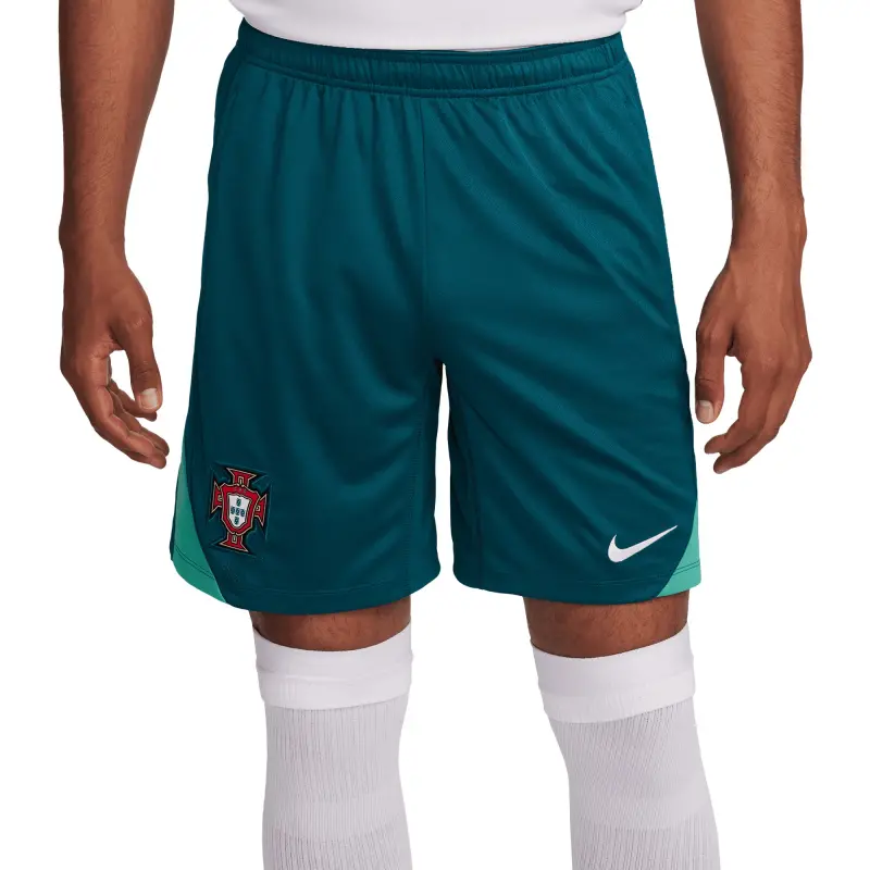 England Footbalkits Portugal National Team Nike 2024 Strike Performance Shorts – Teal – Official World Cup Football Kits