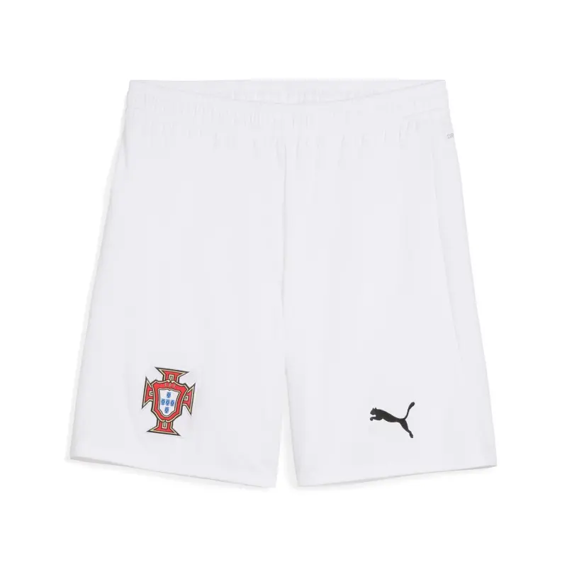 England Footbalkits Portugal National Team Puma 2025 Away Replica Shorts – White – Official World Cup Football Kits
