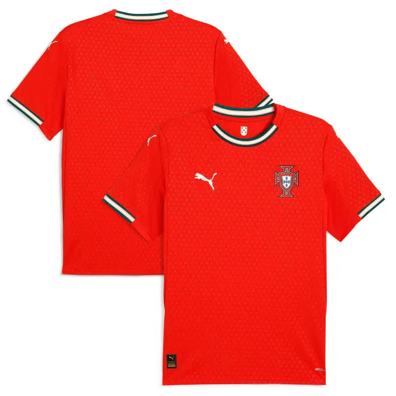 England Footbalkits Portugal National Team Puma 2025 Home Replica Jersey – Red – Official World Cup Football Kits