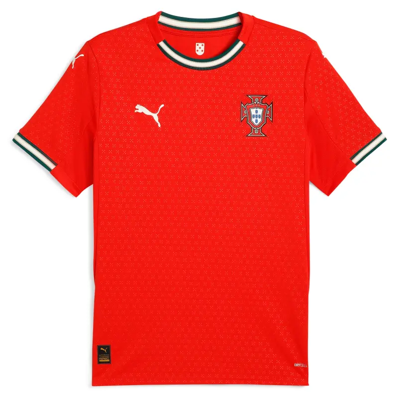 England Footbalkits Portugal National Team Puma 2025 Home Replica Jersey – Red – Official World Cup Football Kits