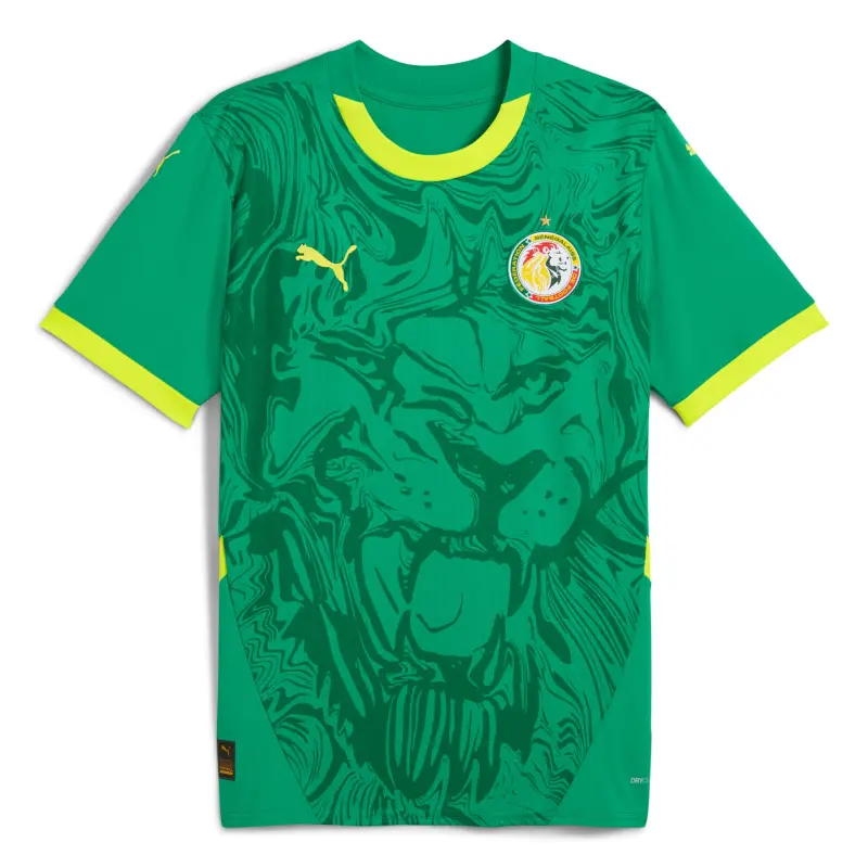 England Footbalkits Senegal National Team Puma 2025 Away Replica Jersey – Green – Official World Cup Football Kits