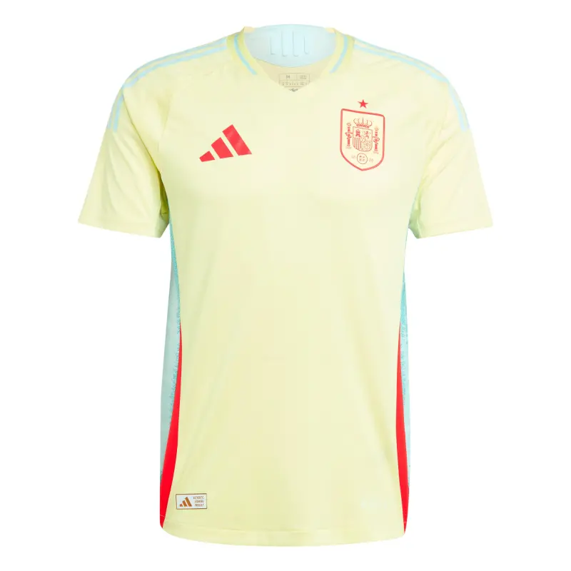 England Footbalkits Spain National Team adidas 2024 Away Authentic Jersey – Yellow – Official World Cup Football Kits