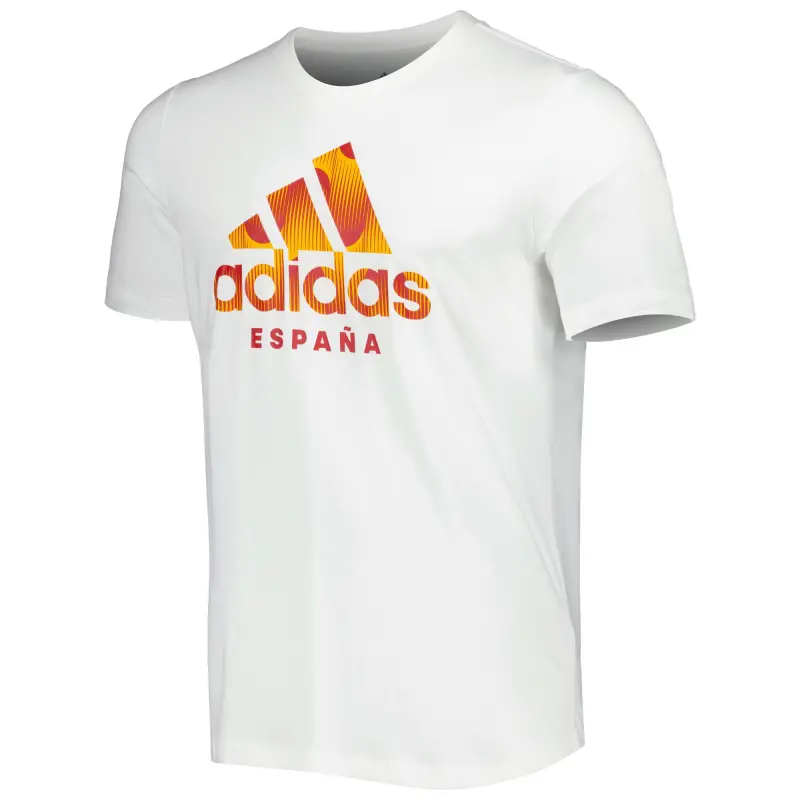 England Footbalkits Spain National Team adidas DNA Graphic T-Shirt – White – Official World Cup Football Kits