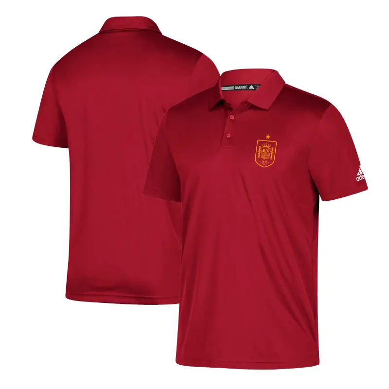 England Footbalkits Spain National Team adidas Grind climalite Polo – Red – Official World Cup Football Kits