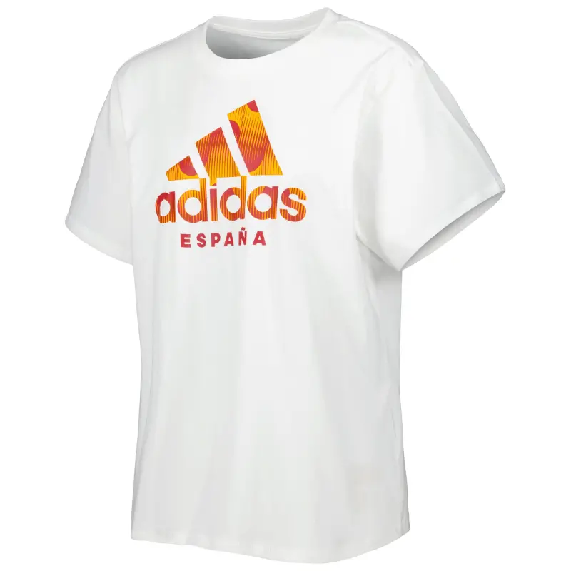 England Footbalkits Spain National Team adidas Women’s DNA T-Shirt – White – Official World Cup Football Kits