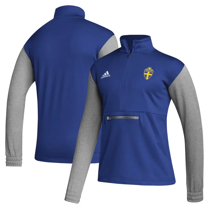 England Footbalkits Sweden National Team adidas Team Crest Pullover Hoodie – Royal – Official World Cup Football Kits