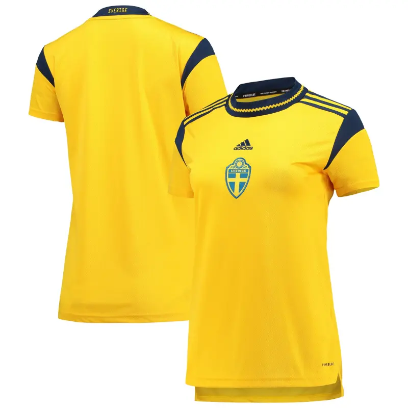 England Footbalkits Sweden Women’s National Team adidas Women’s 2022 Replica Jersey – Yellow – Official World Cup Football Kits